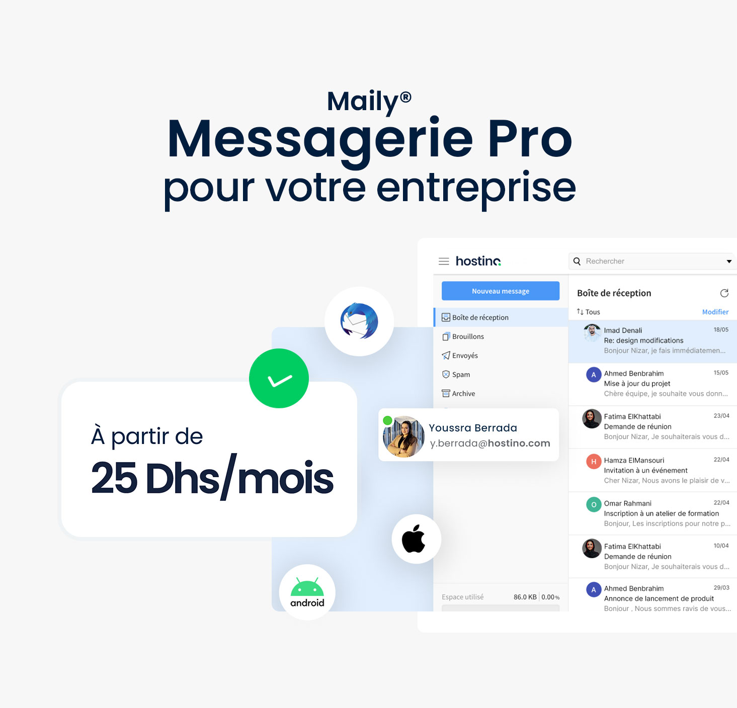 Maily - Messagerie professionnelle